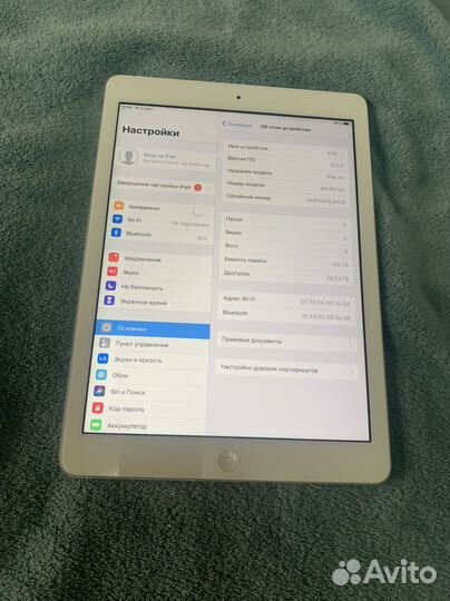 Планшет apple iPad air 64 gb wi fi