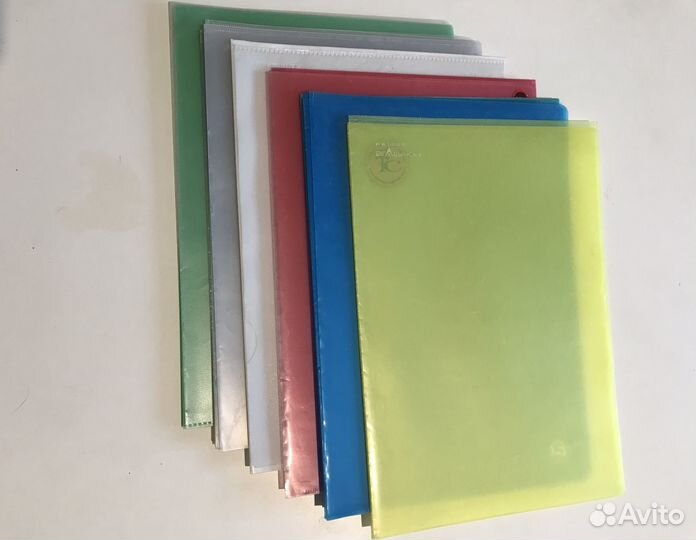 Скоросшиватель, папка-уголок, вкладыш, пластик