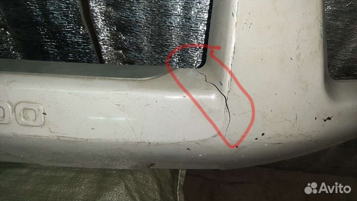 Накладка на передний бампер prado 150