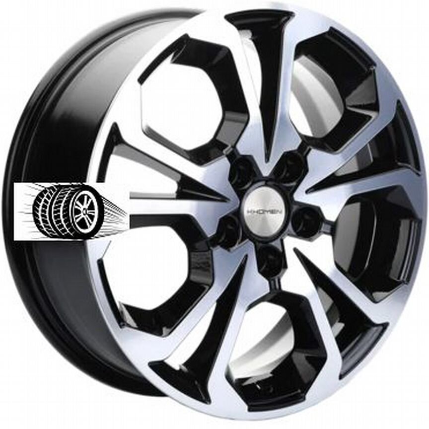 Литые диски Khomen Wheels 6.5×R17 5×114.3