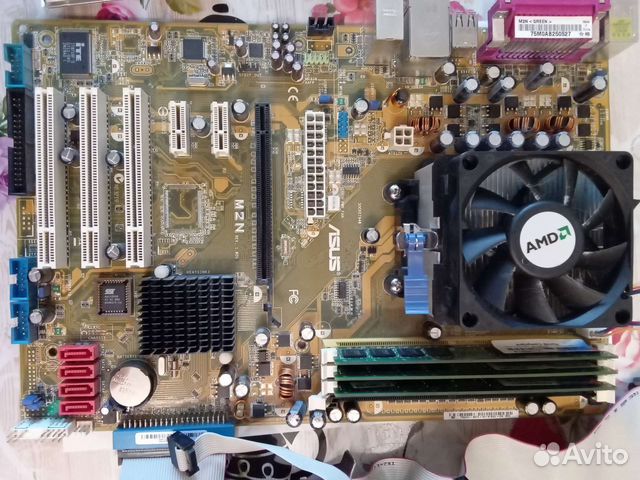 Материнская плата Asus M2N с процессором AMD 4600