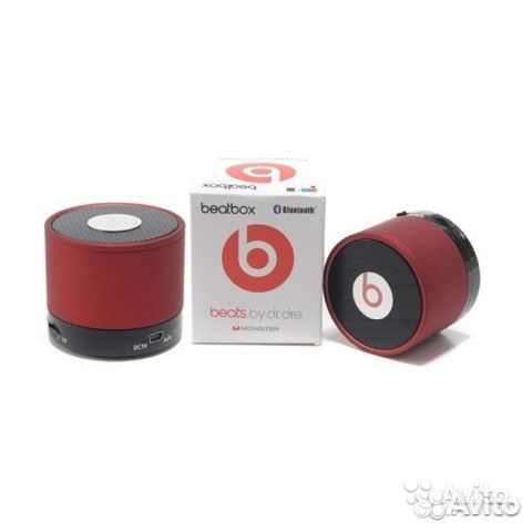 Портативная колонка beats BOX mini, красная