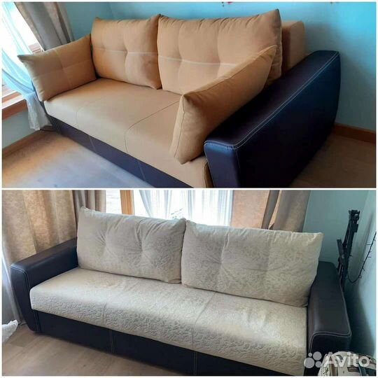 Перетяжка мебели, пошив чехлов, подушек