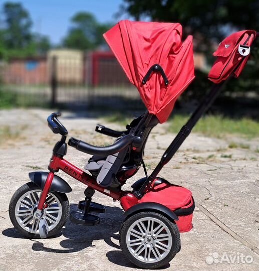 Детский велосипед с родительской ручкой