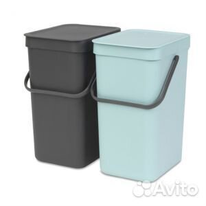 Brabantia 109980 Набор ведер для мусора sort&GO, а