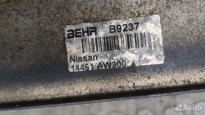 Радиатор интеркулера Nissan Almera Tino, 2005