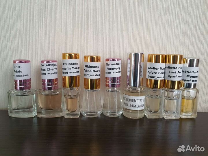 Духи отливанты не подошедшие