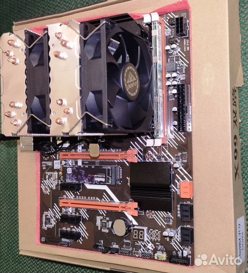 Материнская плата X99 Turbo. Новая. Комплект