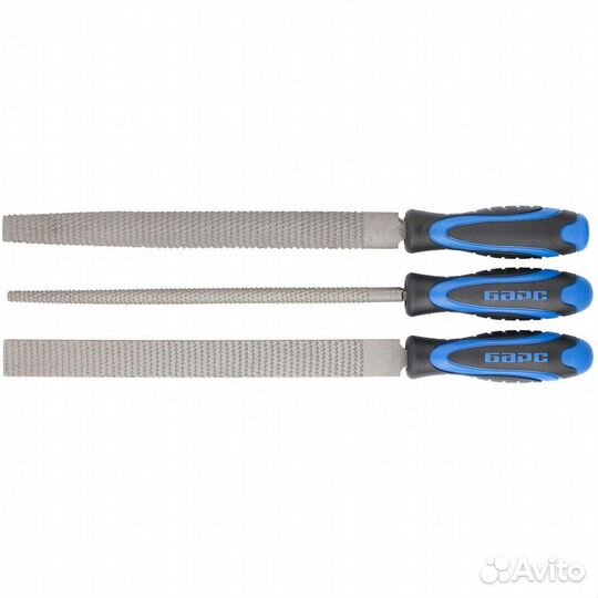 Набор рашпилей 250 мм, 3 шт, двухкомпонентная руко