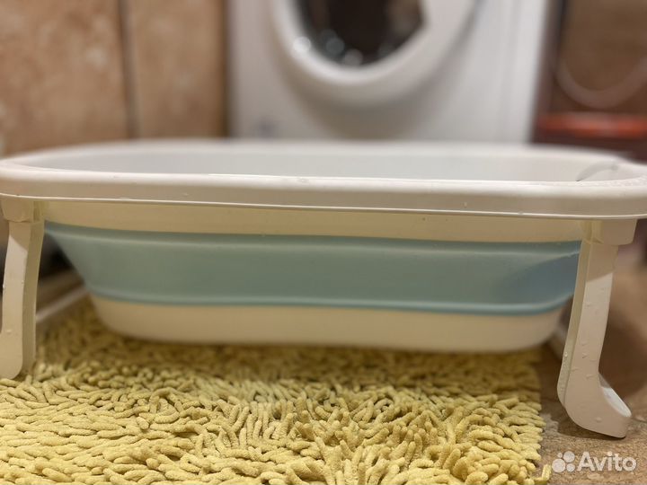 Ванночка для купания складная с термометром