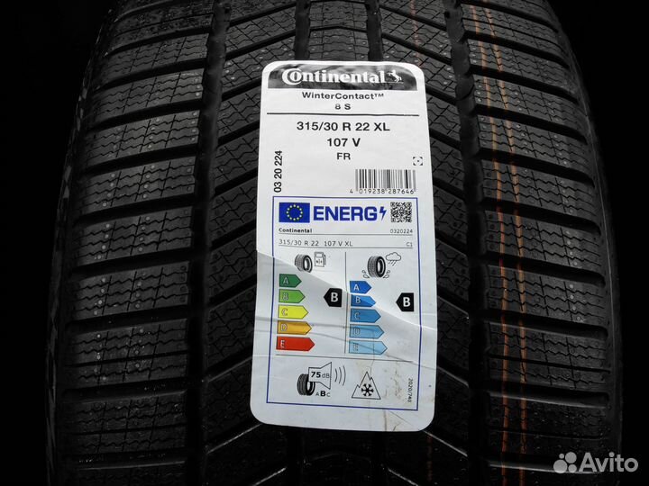 Continental WinterContact 8S 315/30 R22 и 275/35 R22 114V