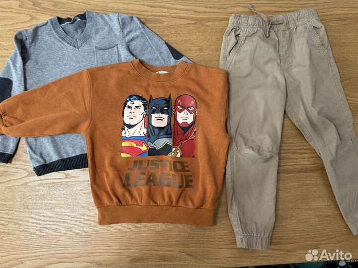 Пакет детских вещей для мальчика размер 110-116