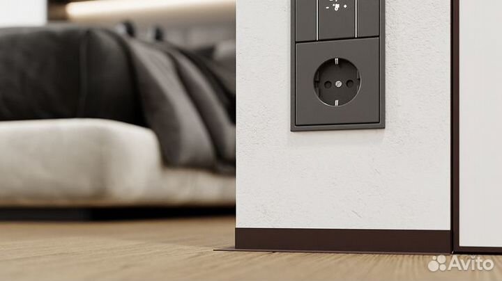 Микроплинтус напольный анодиров-ый 2400 мм