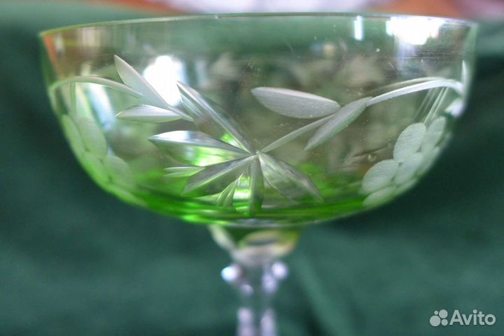 Креманка из цветного хрусталя