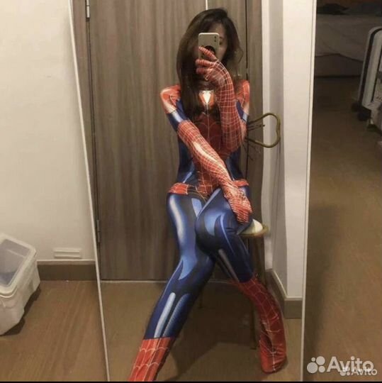 Комбинезон девушка человека паука