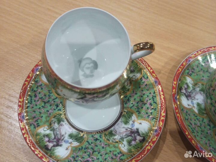 Чашка с блюдцем костяной фарфор (пара)