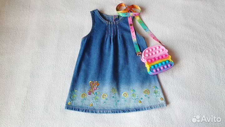 Джинсовый сарафан платье р.98 Gloria Jeans