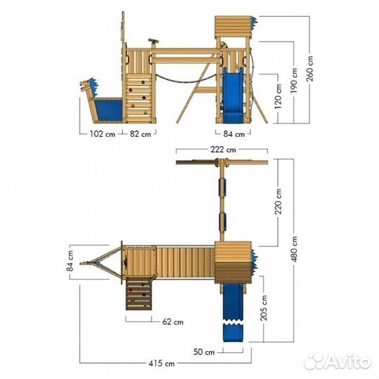 Детская спортивная площадка уличная