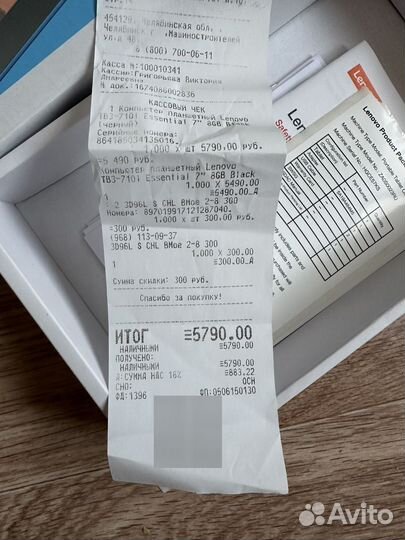 Планшет Lenovo tab3-710