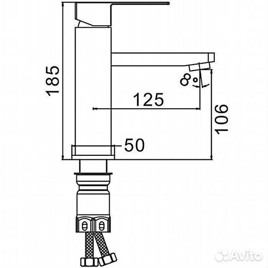 Смеситель для раковины Frap F10802