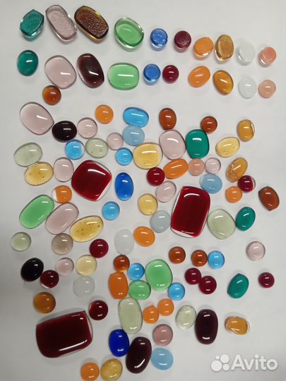 Кабашоны стеклянные