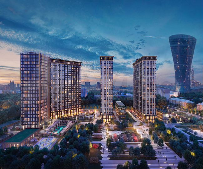 2-к. апартаменты, 56 м², 3/23 эт.