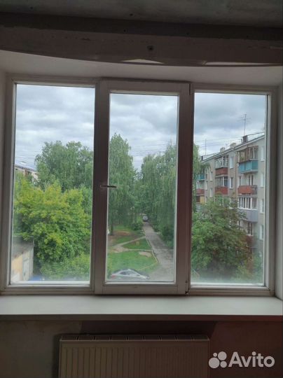 Окно трехстворчатое, евродерево бу