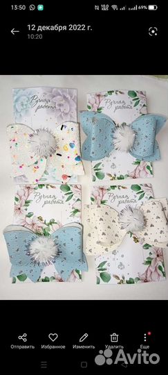 Бантики,резинки, заколки ручной работы