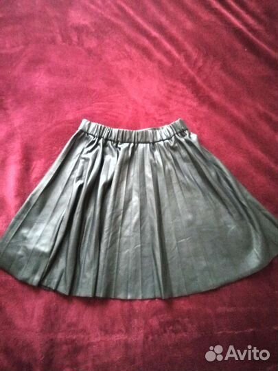Кожаная юбка zara
