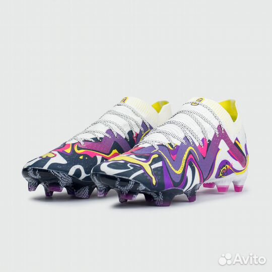 Бутсы Puma Future Ultimate FG White Purple