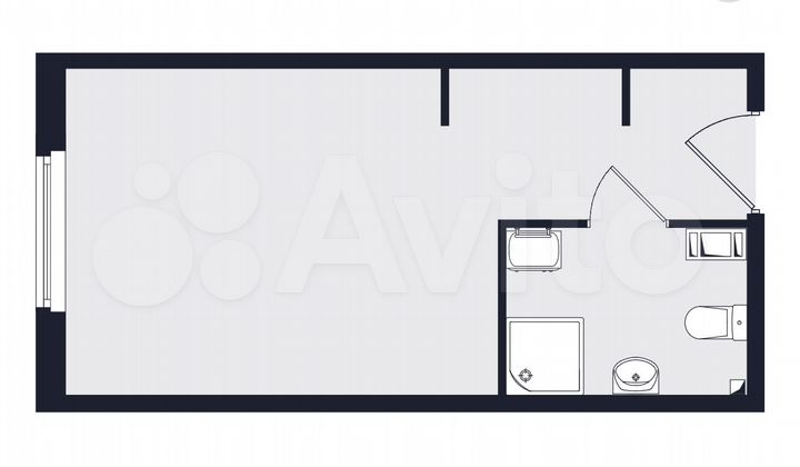 Апартаменты-студия, 24,8 м², 7/24 эт.