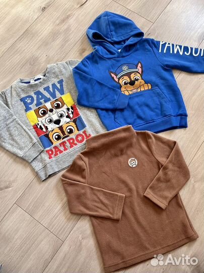 Вещи пакетом для мальчика Zara, H&M, р.110