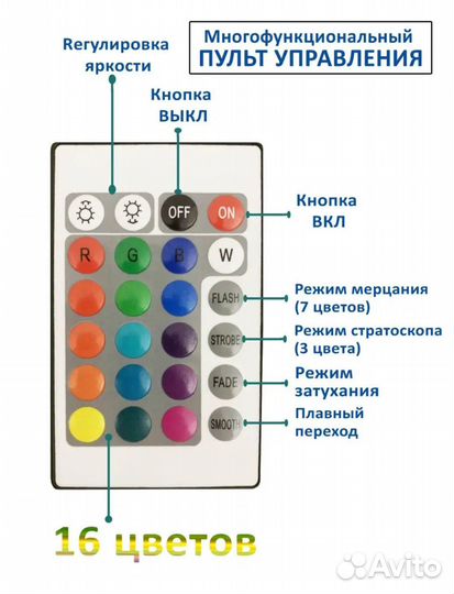 Светильник ночник 3D