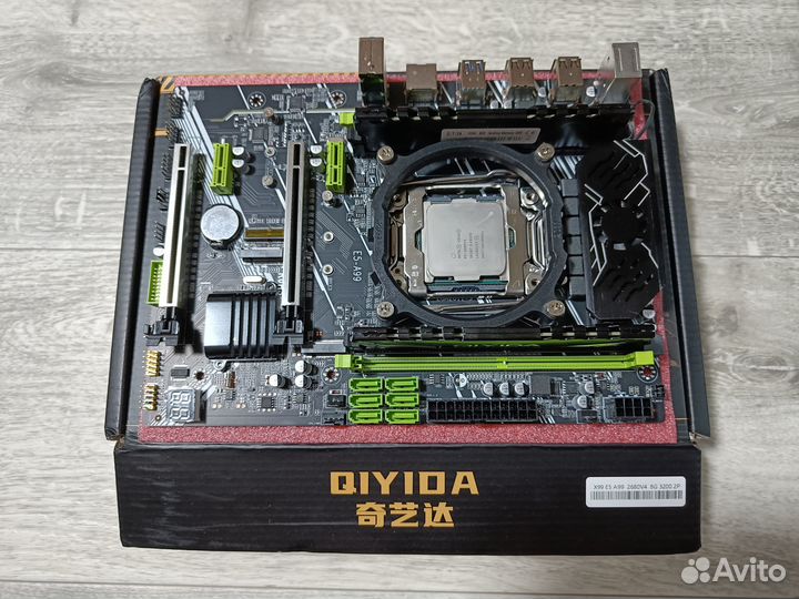 Материнская плата + Xeon E5 2680v4 (14 ядер) +DDR4