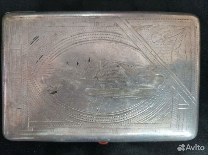 Портсигар серебро 84 проба