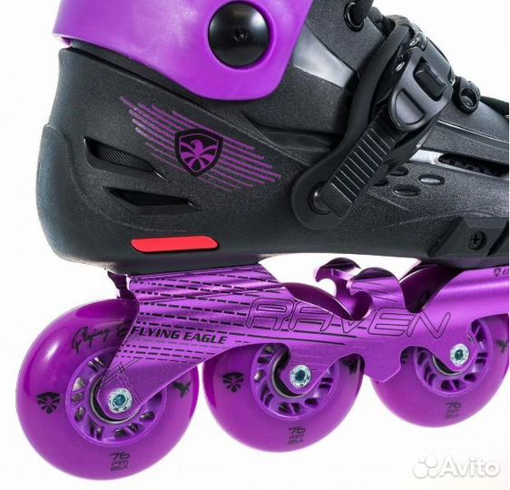 Роликовые коньки Flying Eagle F4 Raven Фиолетовый