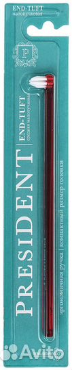President. Зубная щетка END-tuft средняя малопучко
