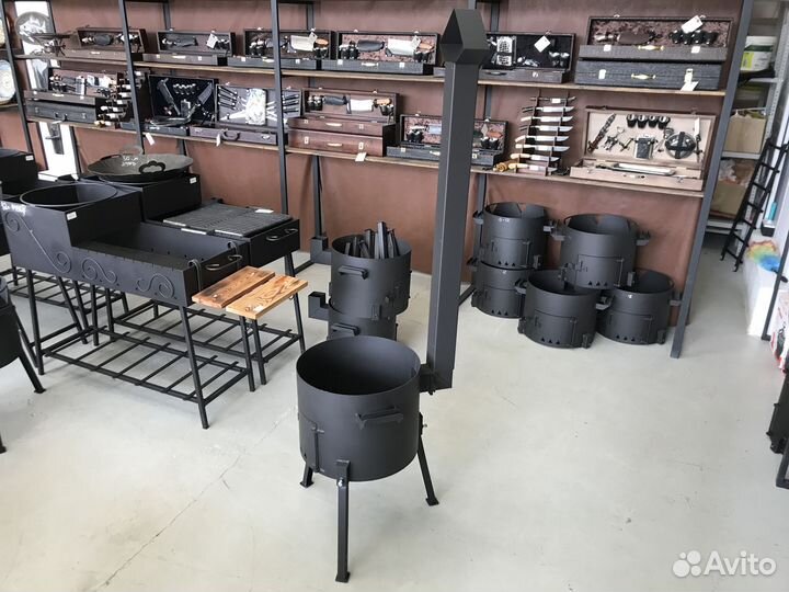Печь для казана 10-12 литров с трубой