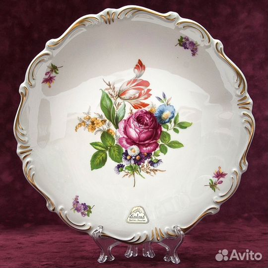 Сервировочное Блюдо Тарелка букет Цветы lindner