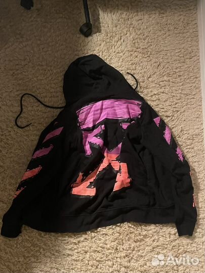 Зип худи off white