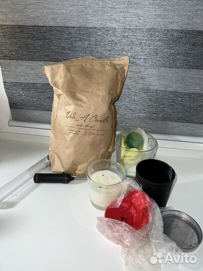 Соевый воск для свечей набор