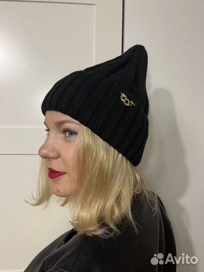 Шапка бини женская с цепью