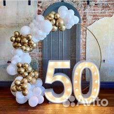 Цифры на день рождения#цифры с шарами#цифры ретро