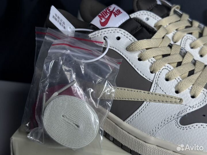 Кроссовки nike air jordan 1 low travis scott