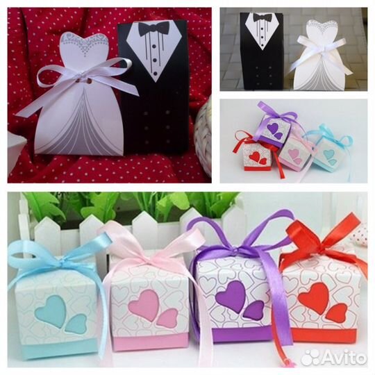 Свадебные коробочки (бонбоньерки)