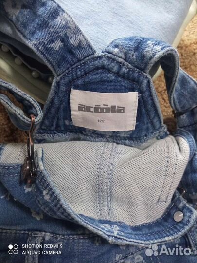 Джинсы, сарафан для девочек 116 122 пакетом