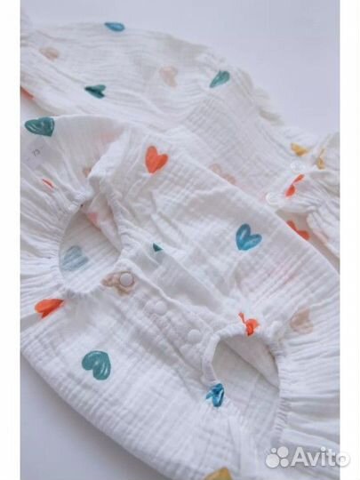 Боди для новорожденных из муслина