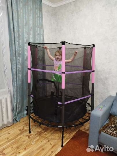 Батут детский с сеткой 140 см Доставка