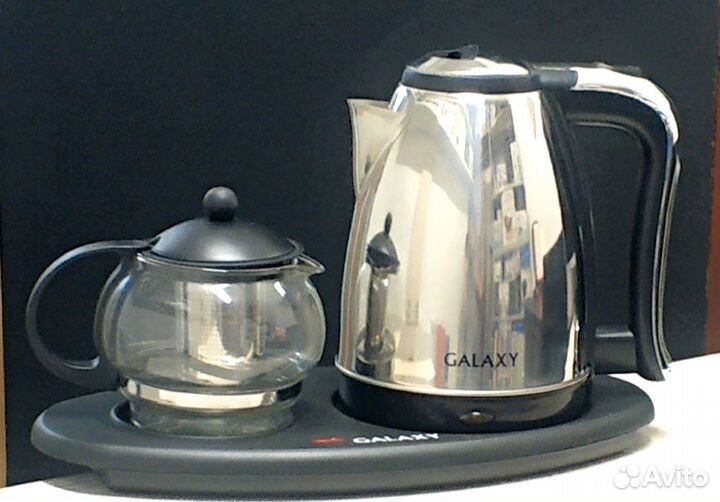 Чайник электрический со стеклянным заварником