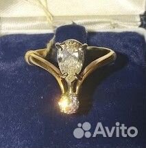 Золотое кольцо с бриллиантами